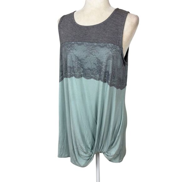 Maurices Top Womens Size L Green Lace Maternity Pregnancy Shirt Popover New - Picture 11 of 16